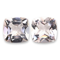 2.38 Ct.Tw.Total Carat Weight Purplish Pink Morganite Pair from Brazil Video