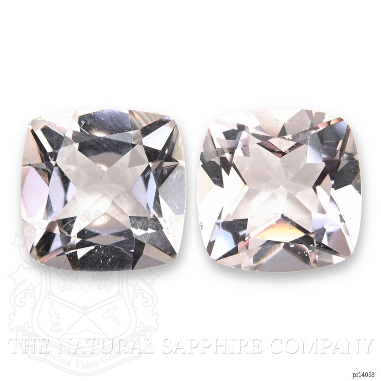 2.38 Ct.Tw. Purplish Pink Morganite Pair from Brazil