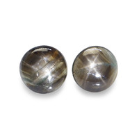 1.74&nbsp;Ct.Tw.Total Carat Weight Brown Star Sapphire Pair from Ceylon (Sri Lanka) Video
