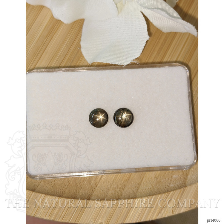 1.74 Ct.Tw. Brown Star Sapphire Pair from Ceylon (Sri Lanka)
