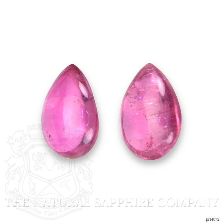 19.31 Ct.Tw. Pink Cabochon Tourmaline Pair from Mozambique