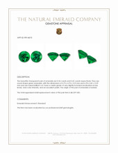 0.78&nbsp;Ct.Tw.Total Carat Weight Emerald Pair from Zambia Appraisal
