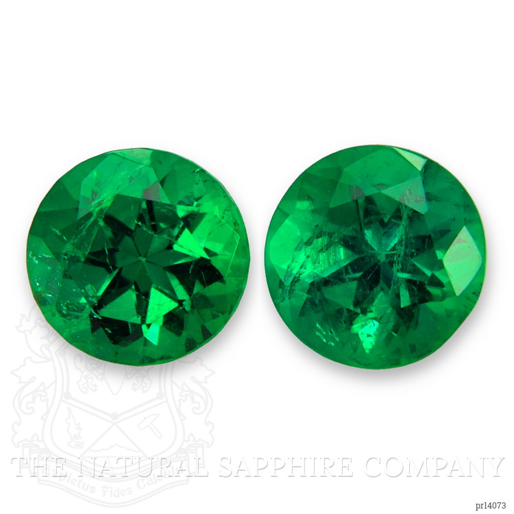 0.78 Ct.Tw. Emerald Pair from Zambia