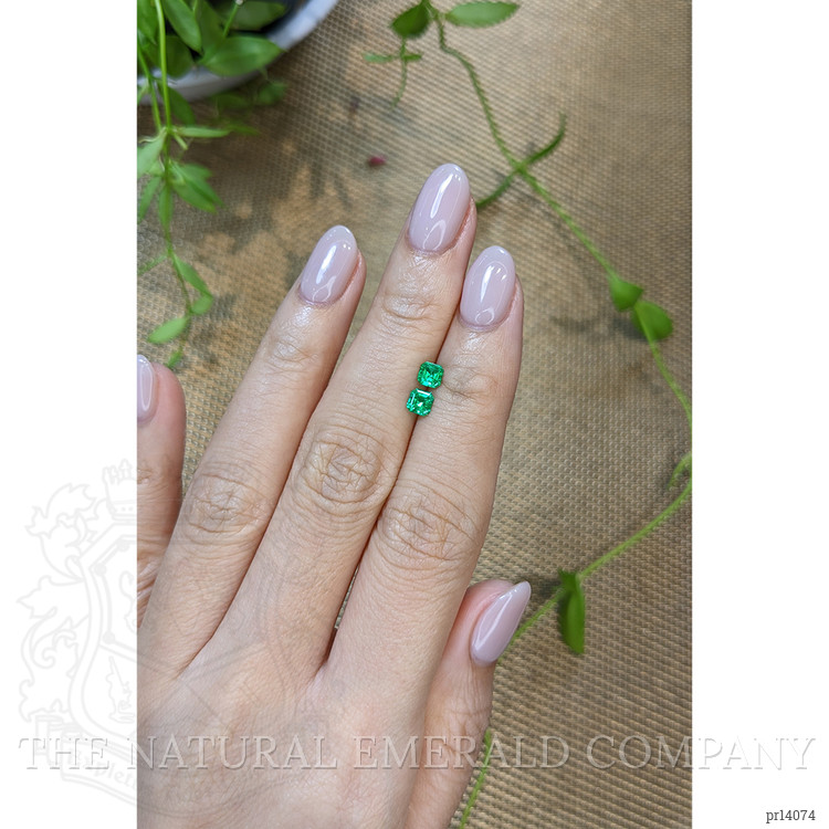 0.49 Ct.Tw. Emerald Pair from Zambia