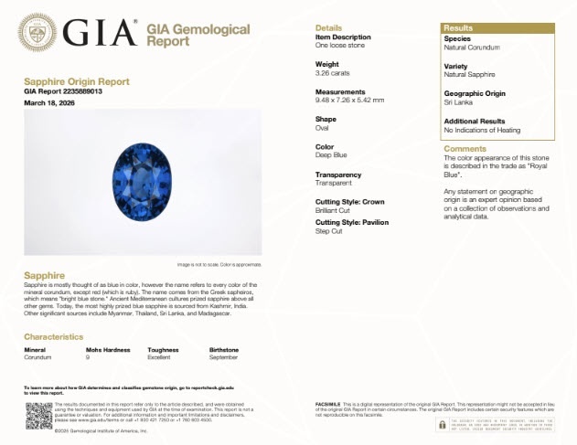6.03 Ct.Tw. Blue Sapphire Pair from Ceylon (Sri Lanka)