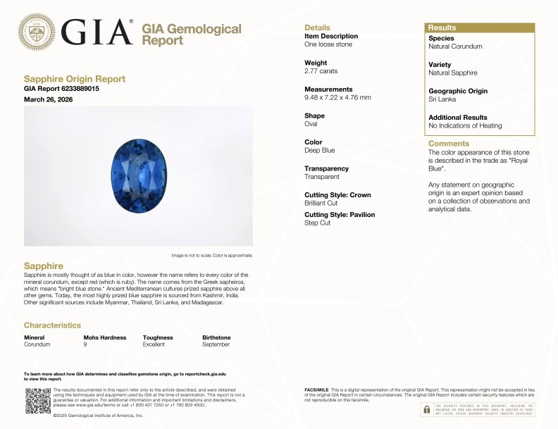 6.03 Ct.Tw. Blue Sapphire Pair from Ceylon (Sri Lanka)