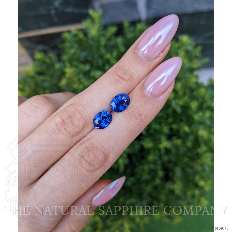6.03 Ct.Tw. Blue Sapphire Pair from Ceylon (Sri Lanka)