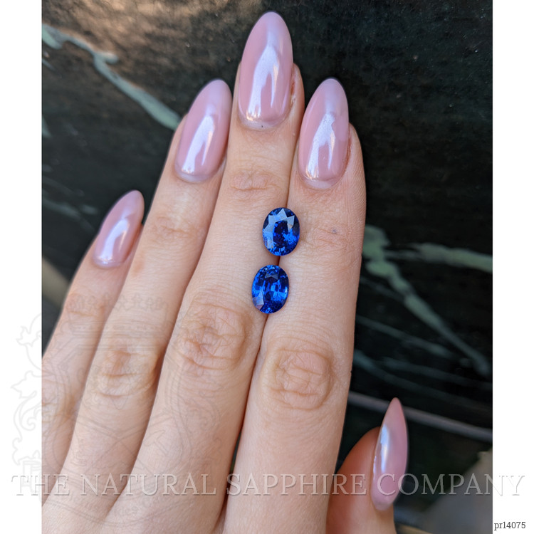 6.03 Ct.Tw. Blue Sapphire Pair from Ceylon (Sri Lanka)