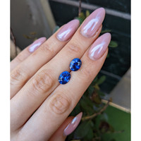 6.03&nbsp;Ct.Tw.Total Carat Weight Blue Sapphire Pair from Ceylon (Sri Lanka) Life Style