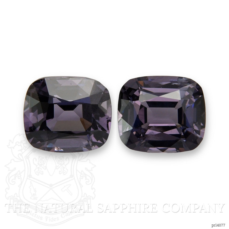 3.20 Ct.Tw. Purple Spinel Pair from Burma (Myanmar)