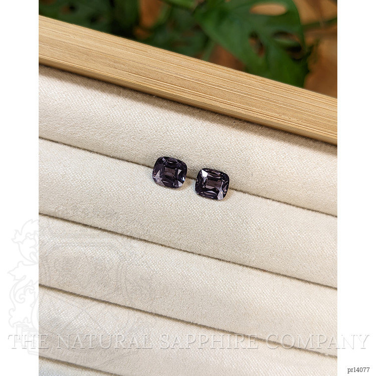 3.20 Ct.Tw. Purple Spinel Pair from Burma (Myanmar)