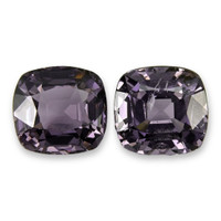 4.05&nbsp;Ct.Tw.Total Carat Weight Purplish Grey Spinel Pair from Burma (Myanmar) Video