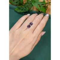 4.05&nbsp;Ct.Tw.Total Carat Weight Purplish Grey Spinel Pair from Burma (Myanmar) Life Style