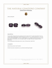 4.33&nbsp;Ct.Tw.Total Carat Weight Purple Spinel Pair from Burma (Myanmar) Appraisal