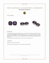 3.21&nbsp;Ct.Tw.Total Carat Weight Purple Spinel Pair from Burma (Myanmar) Appraisal