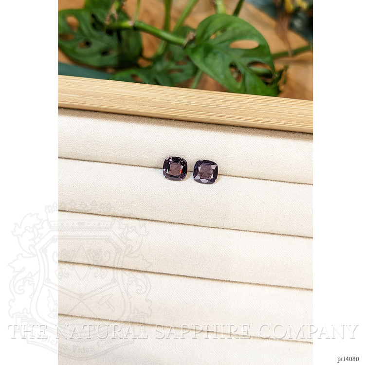 3.21 Ct.Tw. Purple Spinel Pair from Burma (Myanmar)