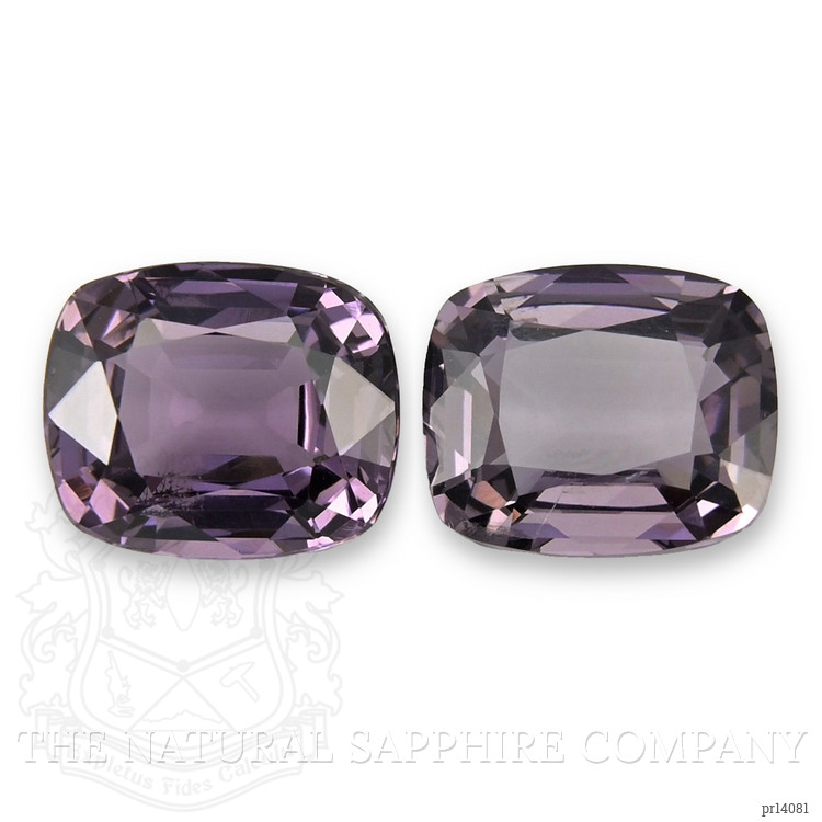 4.14 Ct.Tw. Purple Spinel Pair from Burma (Myanmar)