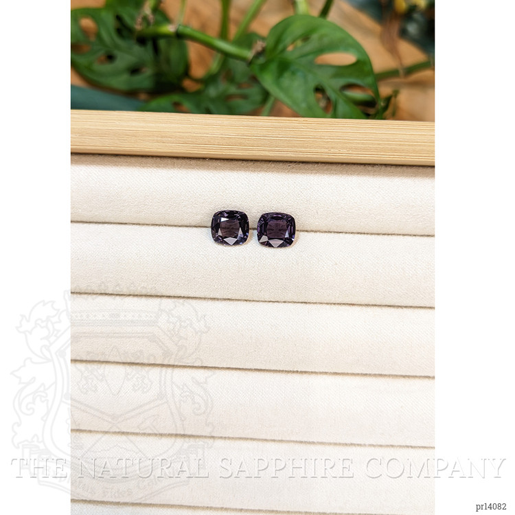4.83 Ct.Tw. Purple Spinel Pair from Burma (Myanmar)