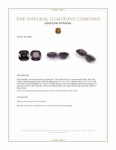 4.14 Ct.Tw.Total Carat Weight Purple Spinel Pair from Burma (Myanmar) Appraisal