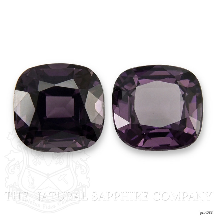 4.14 Ct.Tw. Purple Spinel Pair from Burma (Myanmar)