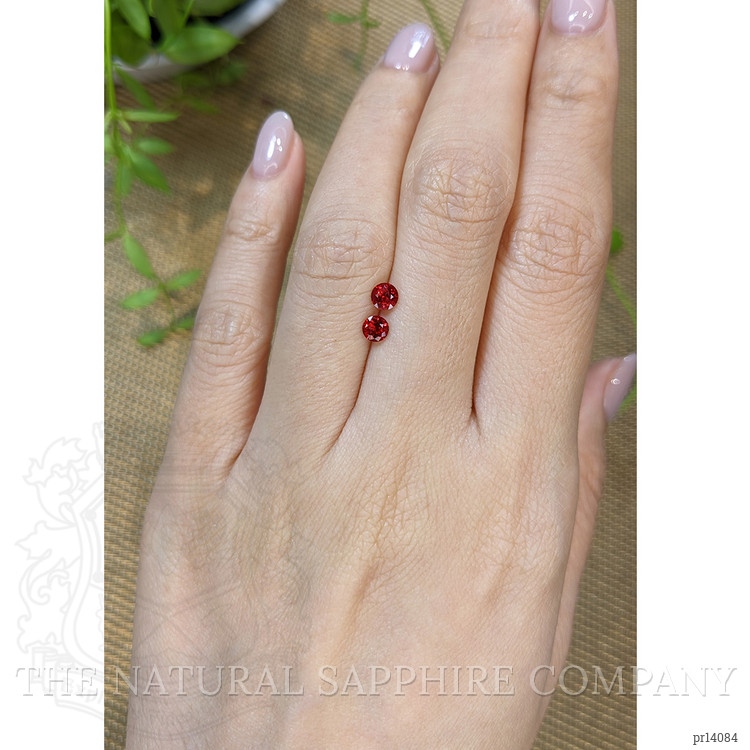 0.60 Ct.Tw. Red Spinel Pair from Burma (Myanmar)