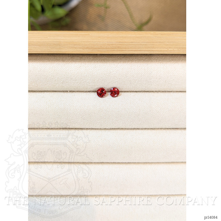 0.60 Ct.Tw. Red Spinel Pair from Burma (Myanmar)
