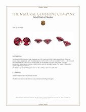 0.45 Ct.Tw.Total Carat Weight Red Spinel Pair from Burma (Myanmar) Appraisal