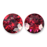 0.45&nbsp;Ct.Tw.Total Carat Weight Red Spinel Pair from Burma (Myanmar) Video