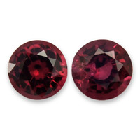 0.55&nbsp;Ct.Tw.Total Carat Weight Purplish Red Spinel Pair from Burma (Myanmar) Video