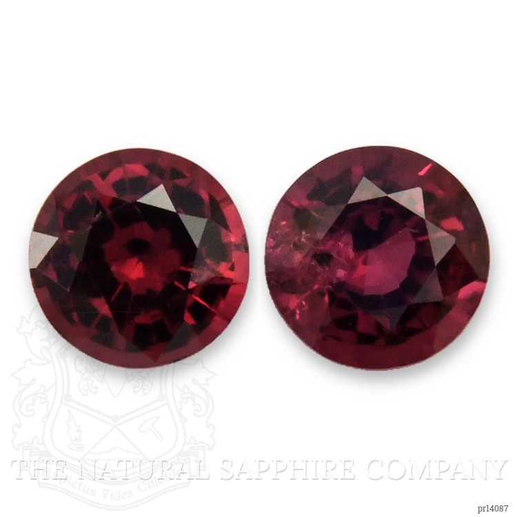 0.55 Ct.Tw. Purplish Red Spinel Pair from Burma (Myanmar)