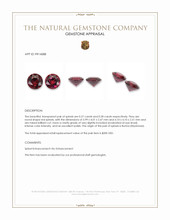 0.55 Ct.Tw.Total Carat Weight Red Spinel Pair from Burma (Myanmar) Appraisal
