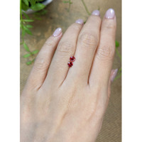 0.55&nbsp;Ct.Tw.Total Carat Weight Red Spinel Pair from Burma (Myanmar) Life Style