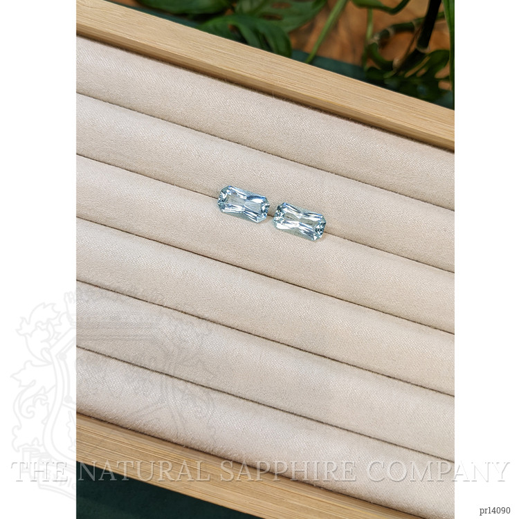 6.23 Ct.Tw. Blue Aquamarine Pair from Brazil