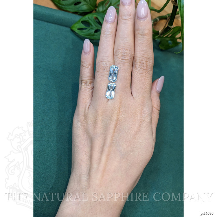 6.23 Ct.Tw. Blue Aquamarine Pair from Brazil