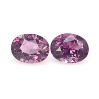 3.20&nbsp;Ct.Tw.Total Carat Weight Purplish Pink Rhodolite Garnet Pair from Ceylon (Sri Lanka) Video