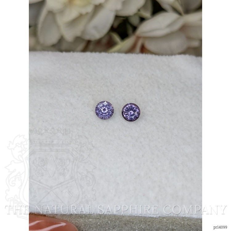 1.03 Ct.Tw. Purple Spinel Pair from Ceylon (Sri Lanka)