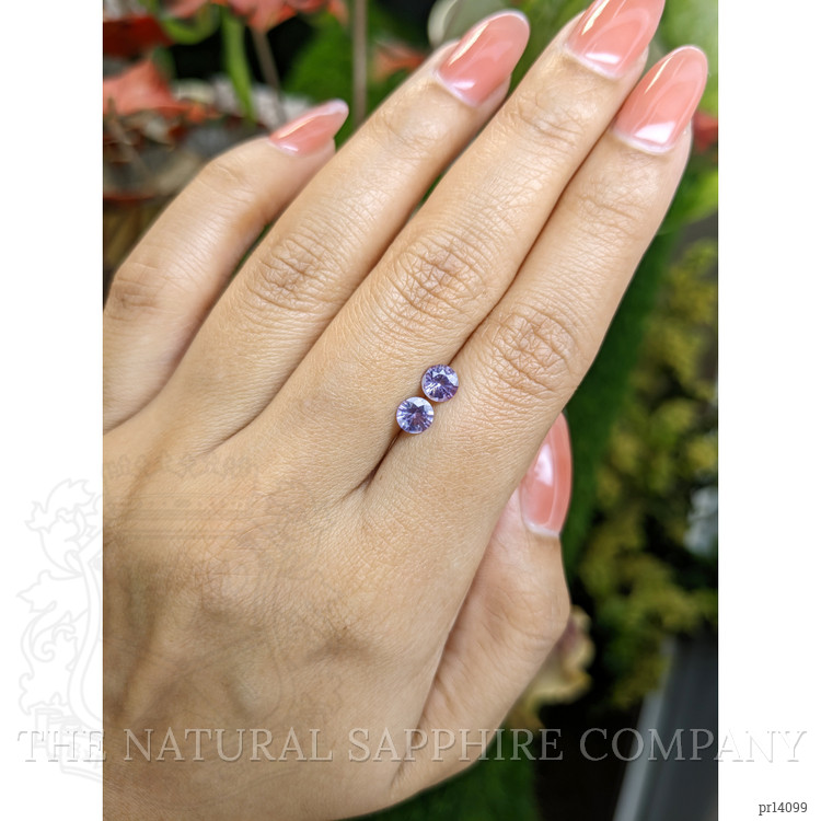 1.03 Ct.Tw. Purple Spinel Pair from Ceylon (Sri Lanka)