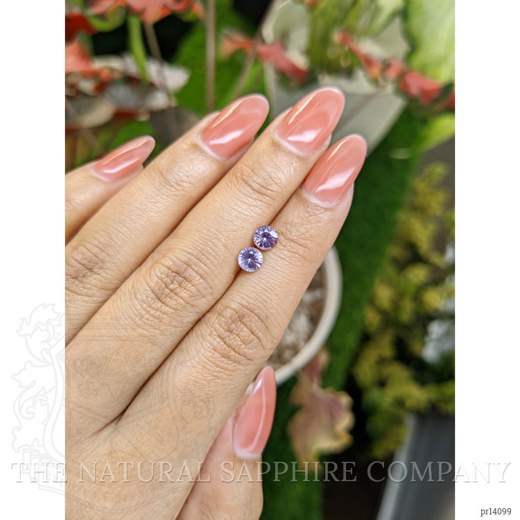 1.03 Ct.Tw. Purple Spinel Pair from Ceylon (Sri Lanka)