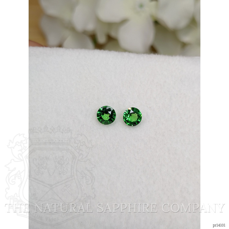 1.00 Ct.Tw. Tsavorite Garnet Pair from Madagascar
