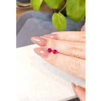 1.27 Ct.Tw.Total Carat Weight Ruby Pair from Mozambique Life Style