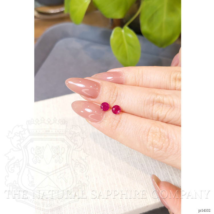 1.27 Ct.Tw. Ruby Pair from Mozambique