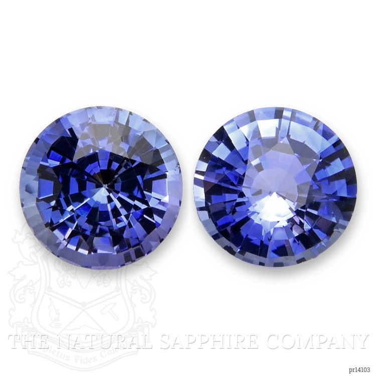 1.25 Ct.Tw. Blue Sapphire Pair from Ceylon (Sri Lanka)