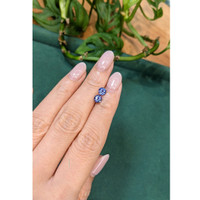 1.25&nbsp;Ct.Tw.Total Carat Weight Blue Sapphire Pair from Ceylon (Sri Lanka) Life Style