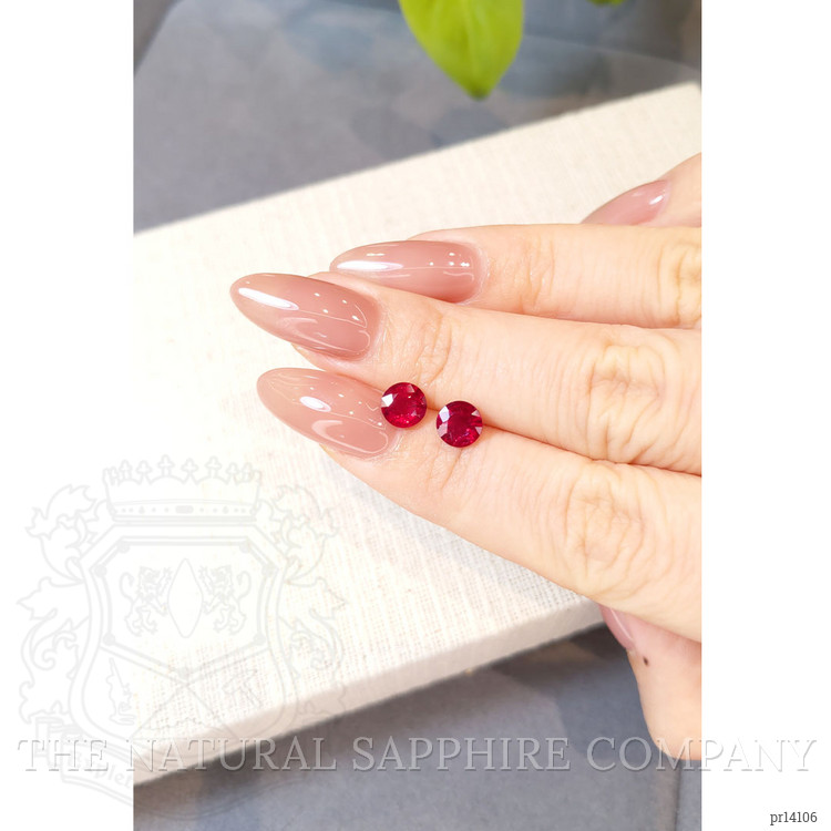 2.13 Ct.Tw. Ruby Pair from Mozambique