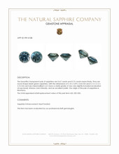 1.40&nbsp;Ct.Tw.Total Carat Weight Bluish Green Sapphire Pair from Montana Appraisal