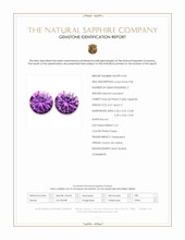 1.38&nbsp;Ct.Tw.Total Carat Weight Pinkish Purple Sapphire Pair from Ceylon (Sri Lanka) Scan Report