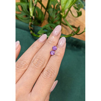 1.38&nbsp;Ct.Tw.Total Carat Weight Pinkish Purple Sapphire Pair from Ceylon (Sri Lanka) Life Style
