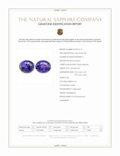 3.83 Ct.Tw.Total Carat Weight Bluish Purple Sapphire Pair from Madagascar Scan Report