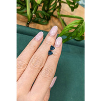 1.92&nbsp;Ct.Tw.Total Carat Weight Greenish Blue Sapphire Pair from Montana Life Style