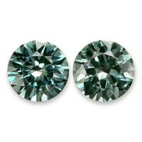 1.43 Ct.Tw.Total Carat Weight Bluish Green Sapphire Pair from Montana Video